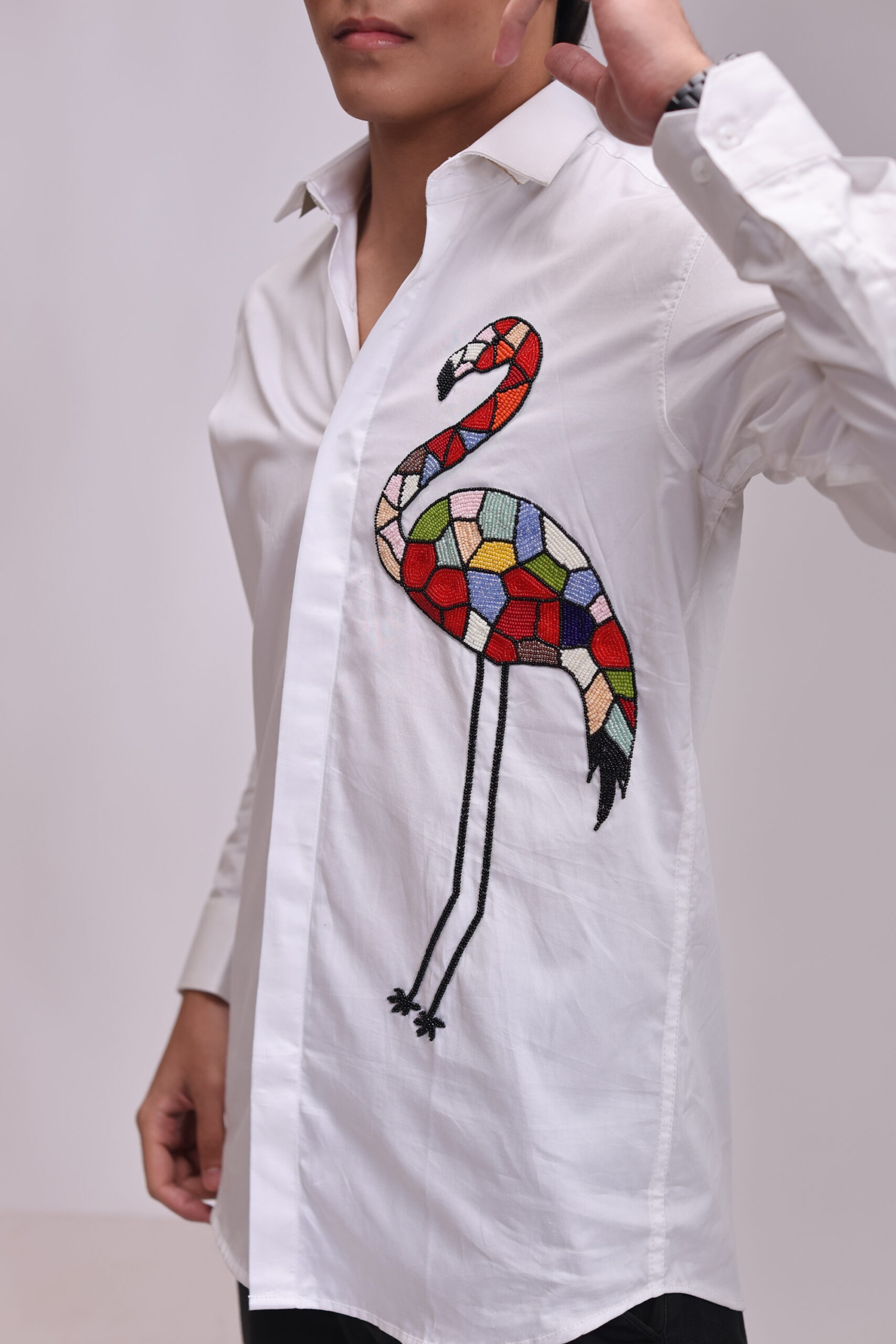 The Mosaic Flamingo Shirt - Image 2